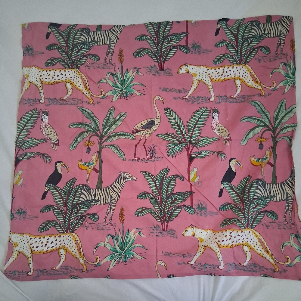 PINK ANIMAL PRINT SCARF